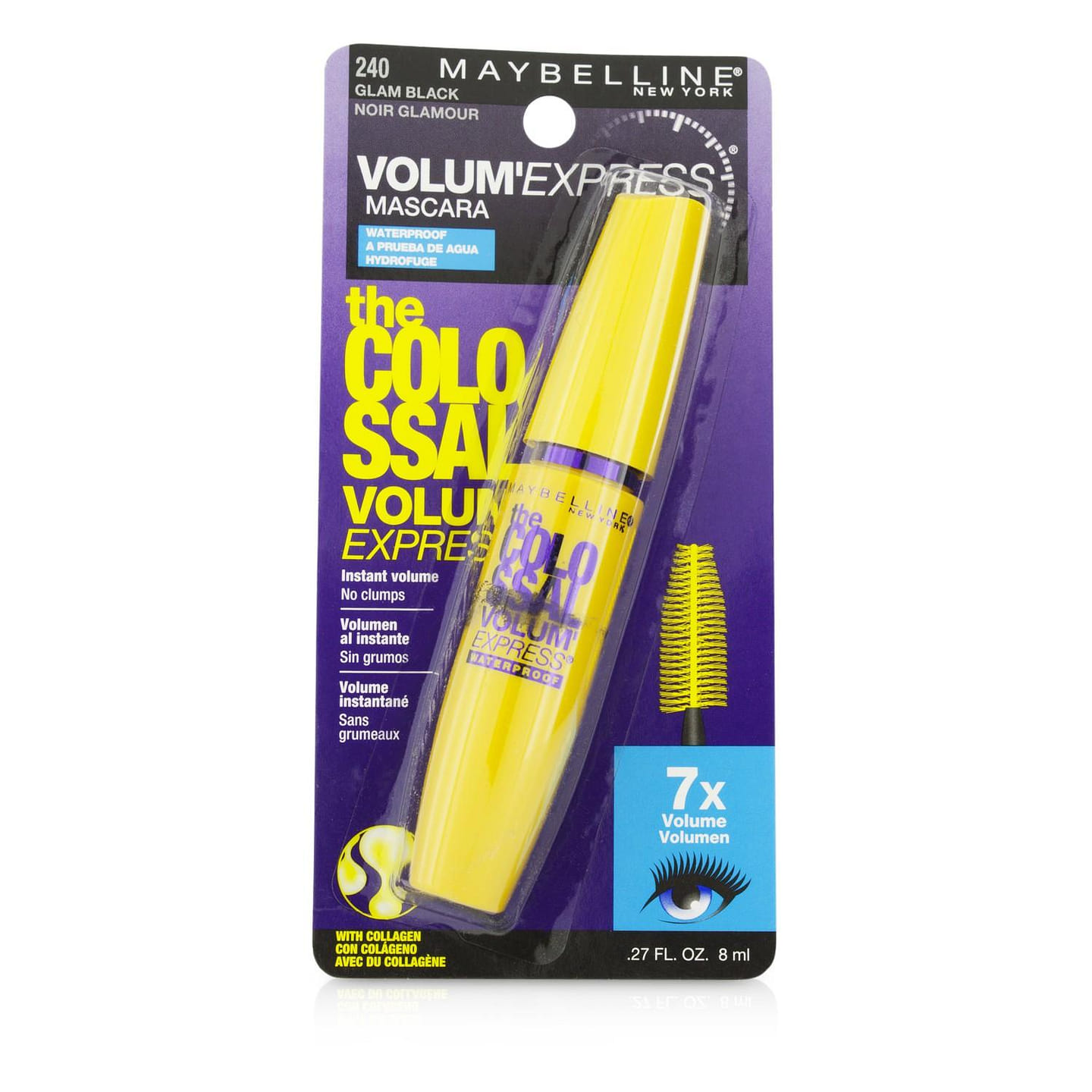 Maybelline Volum’ Express The Colossal Waterproof Mascara – #Glam Black 8ml/0.27oz 8 ml