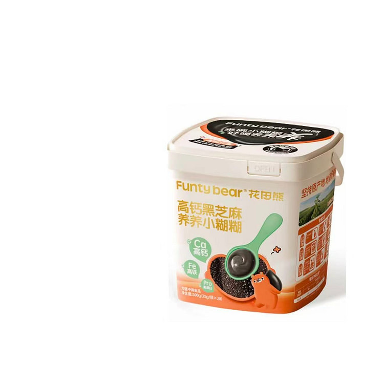 HuatianBearHigh-Calcium BlackSesamePaste500g*1 Jar 1 box