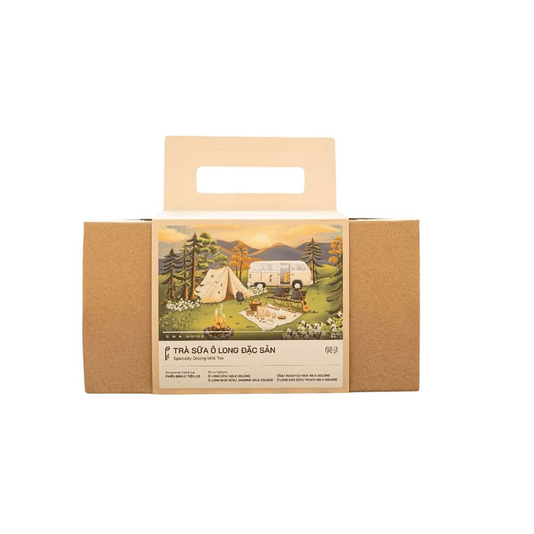 [Phe La] 4-flavor Milk Tea Set 6 Cups 1 box