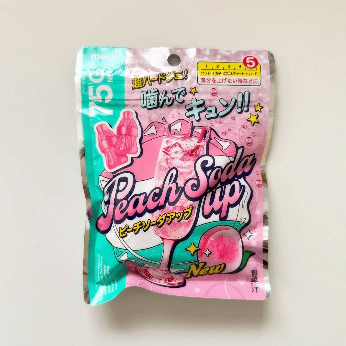 MEIJI Peach Soda Up Gummy 75g 75 g