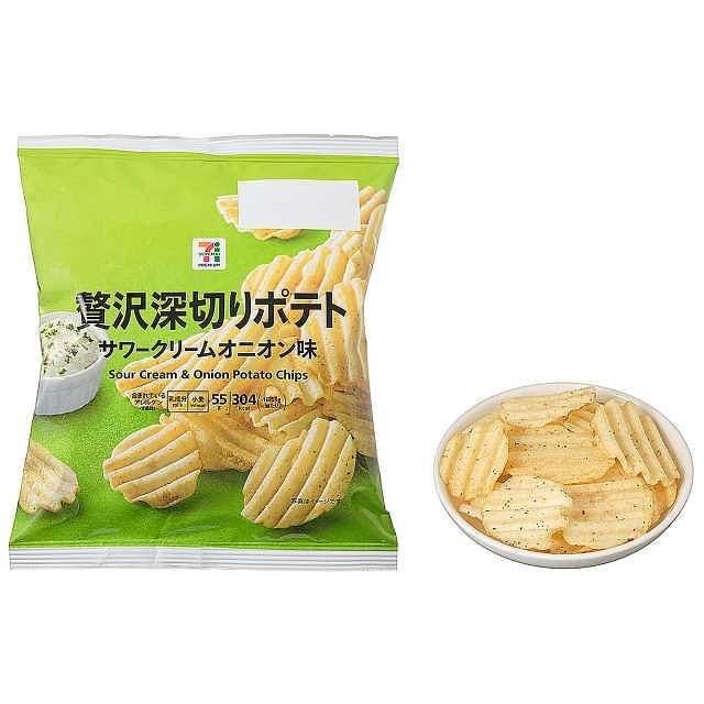 711浓郁酸奶油味奢华深切土豆片55g 1 份