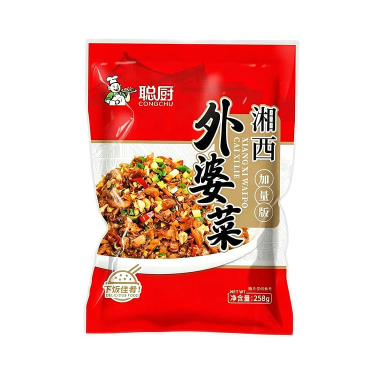 聪厨湘西外婆菜2袋正宗湖南特产半成品咸菜配面下饭菜 516 克