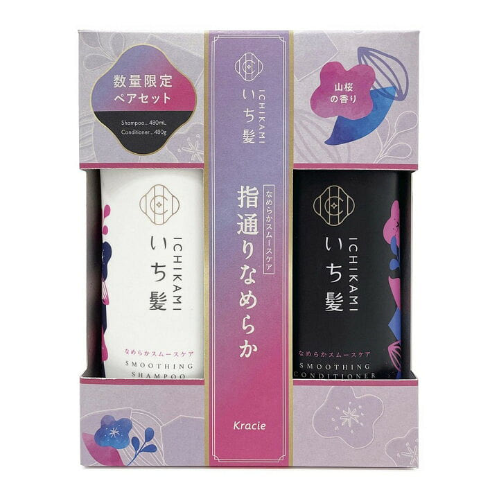 Kracie Ichikami Shampoo and Conditioner Pair Set 960 ml(ミリリットル)