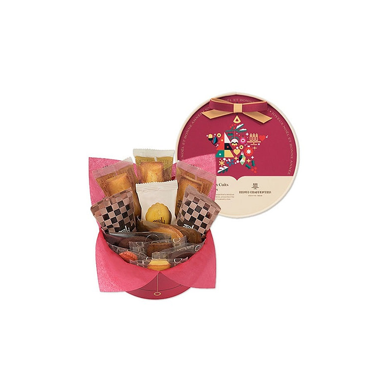 日本 三支蜡烛 圣诞限定礼盒 烤制糕点 12个 1 盒