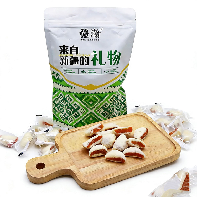 疆瀚新疆特产奶夹杏奶芙杏干牛轧糖杏脯 200 克