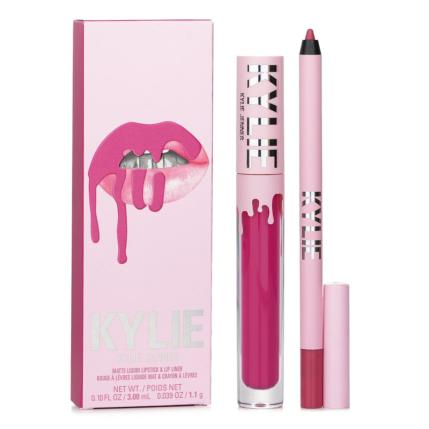 Kylie Cosmetics Matte Lip Kit: Matte Liquid Lipstick 3ml + Lip Liner 1.1g – # 102 Extraordinary 2 bottle