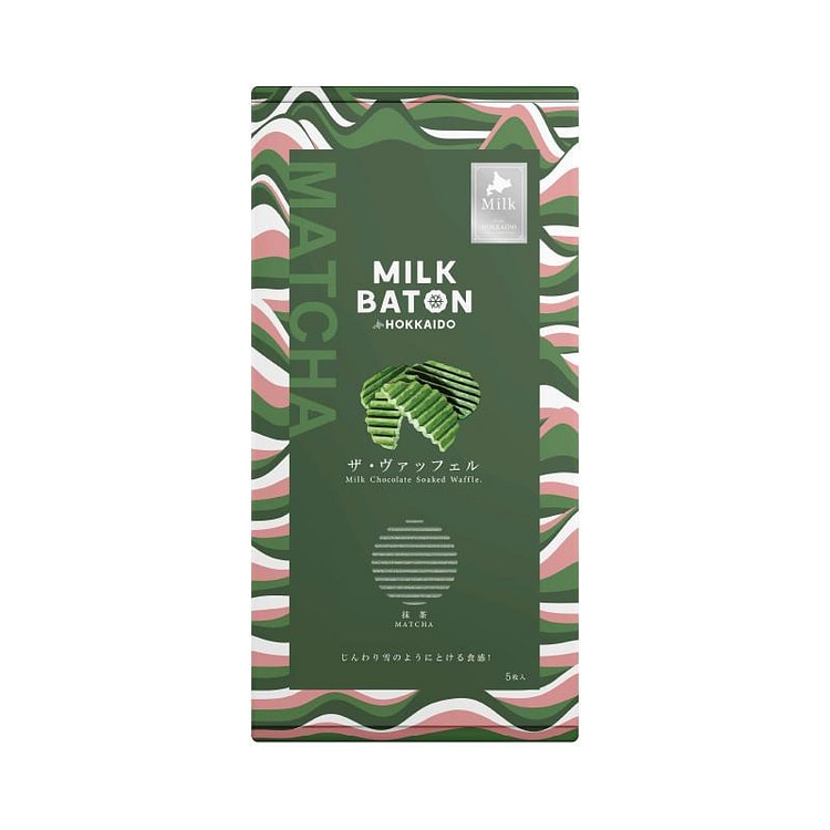 MILK BATON 抹茶威化棒 5枚