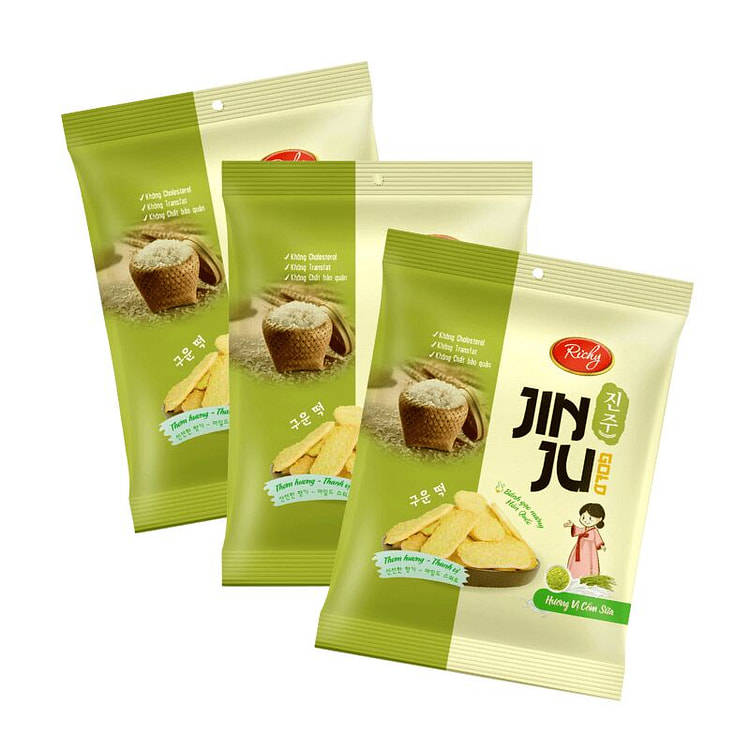 Jinju Sweet Milk Rice Cracker (Pack Of 3)