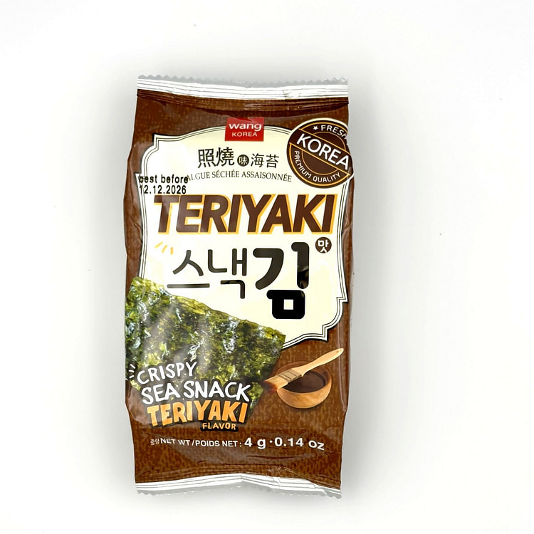 Crispy Sea Snack Teriyaki Flavor 64g 1 pack*16 each