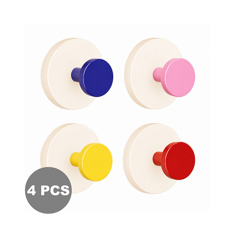 Wall Hooks Suction Hooks No Drill Reusable Hooks 4 count