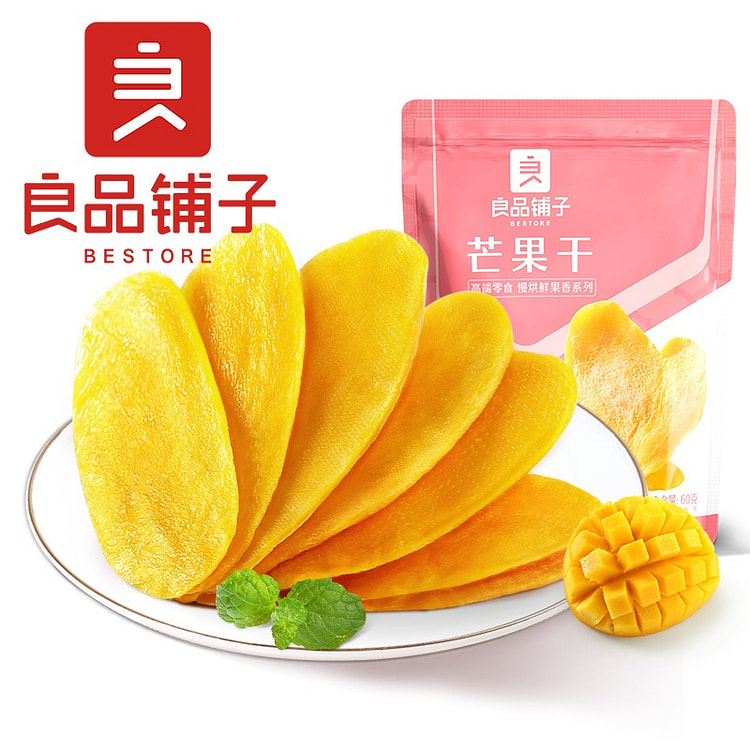 良品铺子 柬埔寨芒果干 蜜饯芒果干1袋 60 克