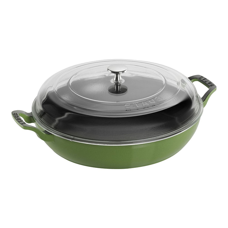 STAUB Cast Iron Braiser 3.5-qt / Pistachio 1 each