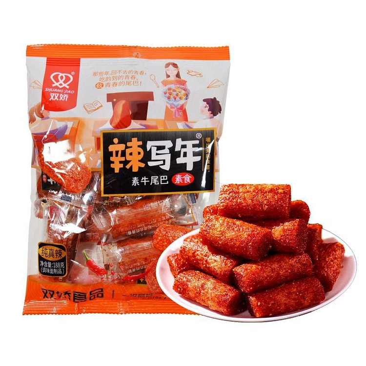 辣些年 湖南素牛尾巴麻辣条 3包