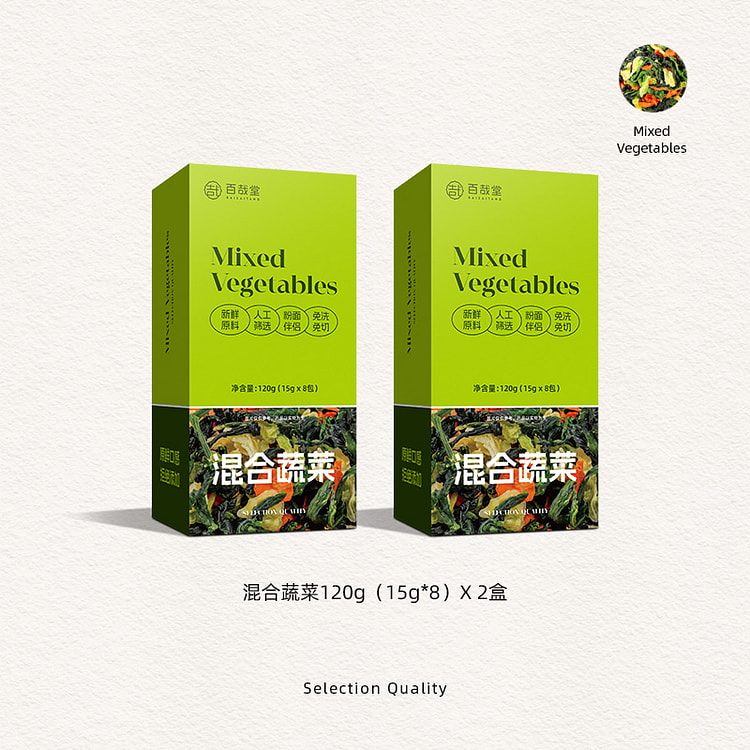 百哉堂混合脱水蔬菜包120g*2盒