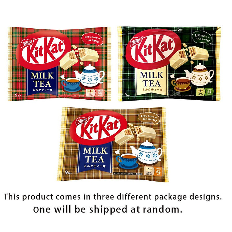 KITKAT  Limited Milk Tea Chocolate  9 Pieces/ 1 each