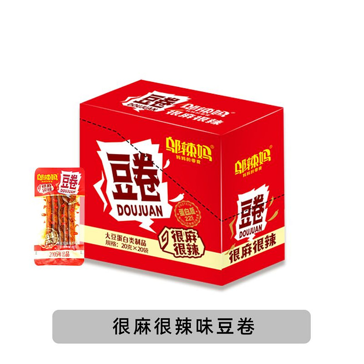 邬辣妈 很麻很辣豆卷400g*1盒