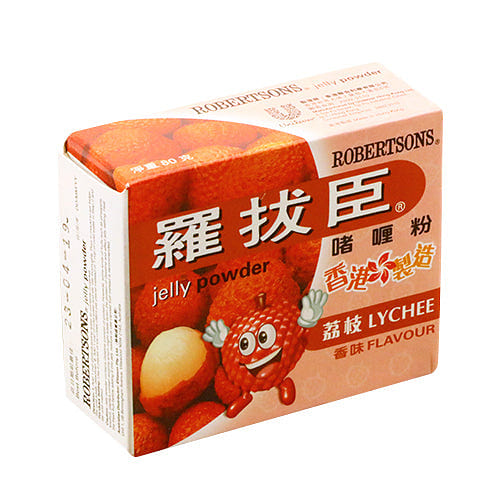ROBERTSON Jelly Powder Lychee Flv 80g 1 each