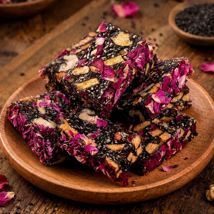 Rose Black Sesame Walnut Cake 250g 250 g