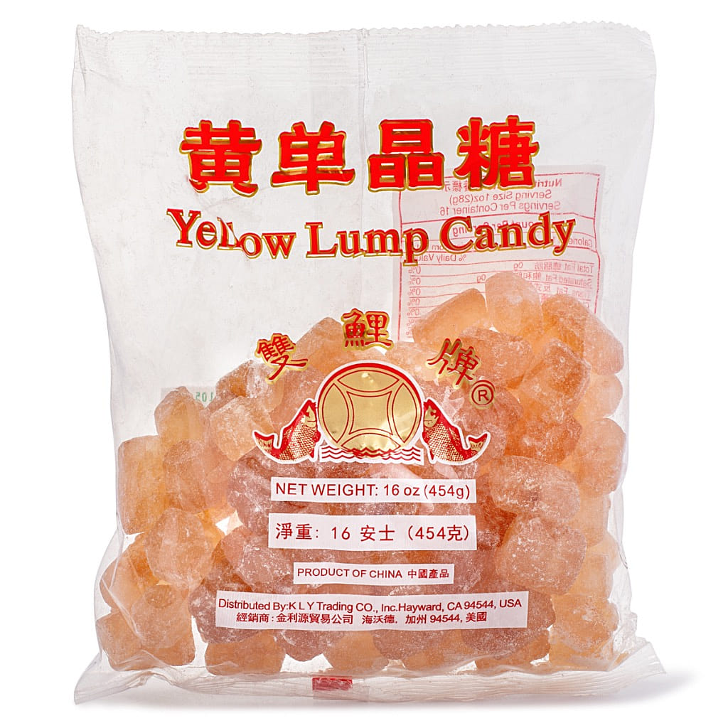 双鲤牌 优质黄单晶冰糖 16 盎司