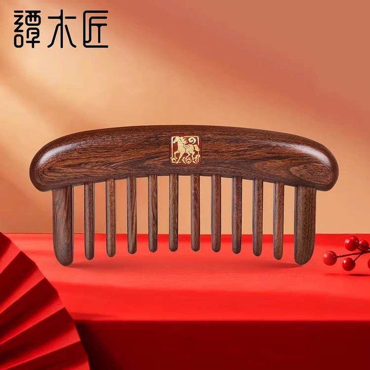 【谭木匠】新品镶齿梳 鸿运女士专用 按摩护发 送礼 1 份