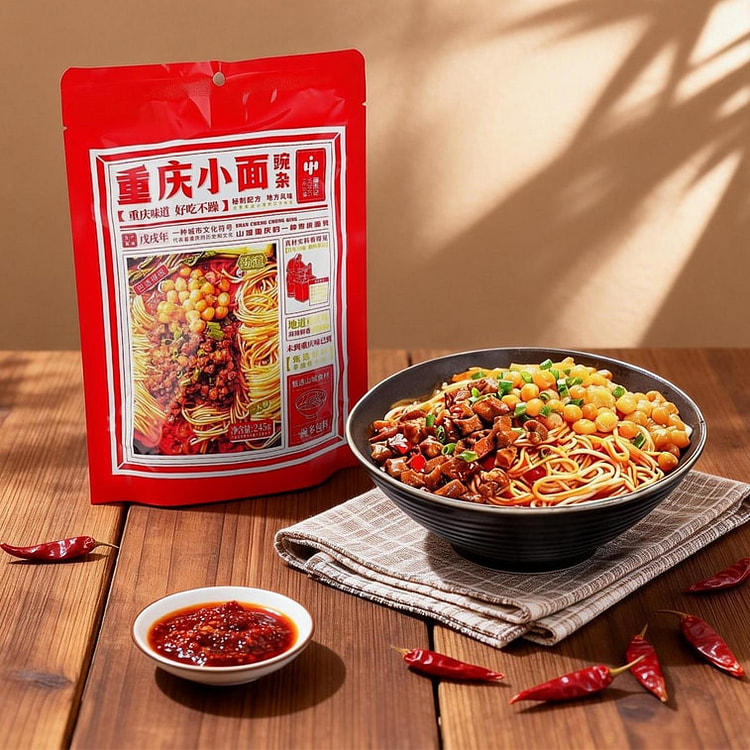 Cailinji Wuhan Hot Noodles Dry New Year - 615g 245 g