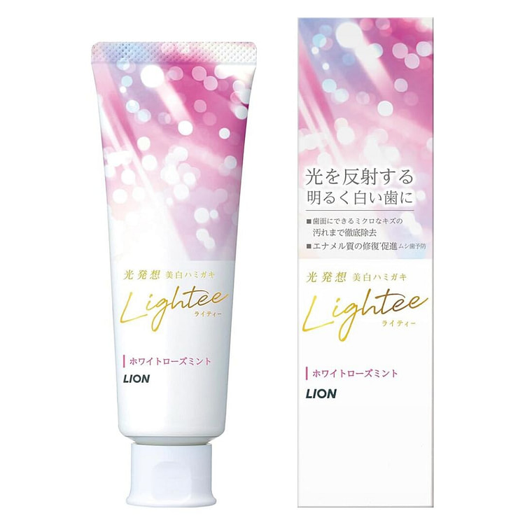 LION 鎏光之境高光牙膏 月色白玫 100g
