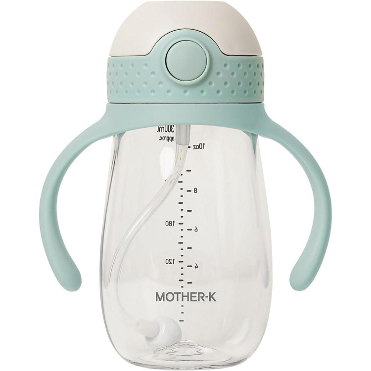 MOTHER-K 拥抱加重吸管杯 240ml 粉色 米色