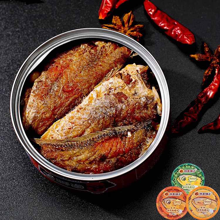 林家铺子 黄花鱼罐头 香辣味110g*1罐