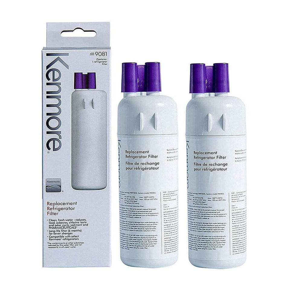 2-Pack Kenmore Elite 9081 Replacement Ice and Water Refrigerator Filter 0.8 lb