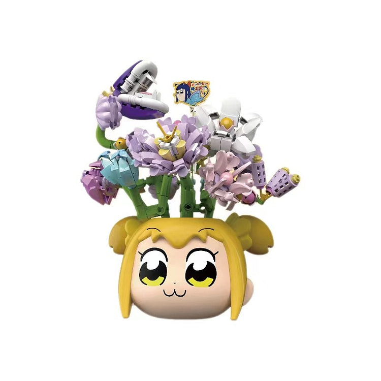 Building Block Bouquet Vase/Eternal Flower/Assembling Toy/-Pop Flowerpot
