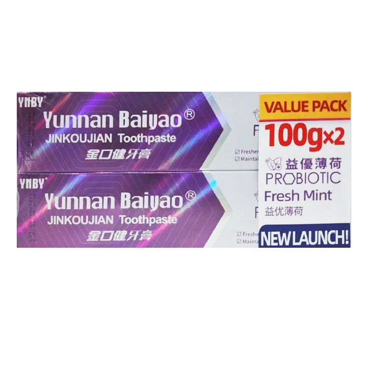 YNBY JKJ Mint 100g x2 toothpaste 1 pack