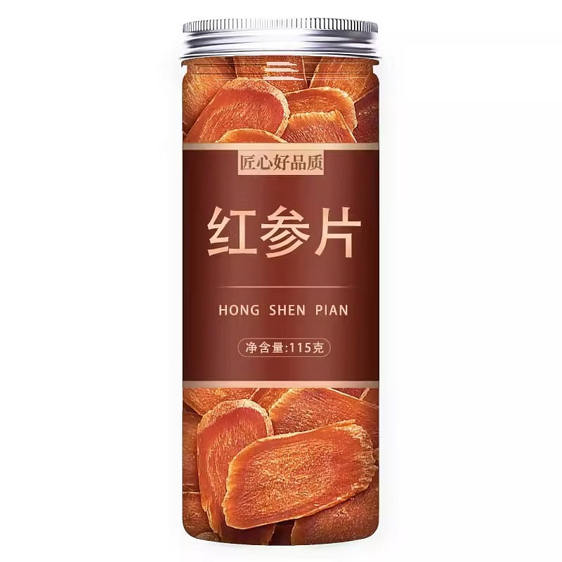 Red Ginseng Slices Jilin Specialty Wild Unsweetened Ginseng Triple 115g 1 can