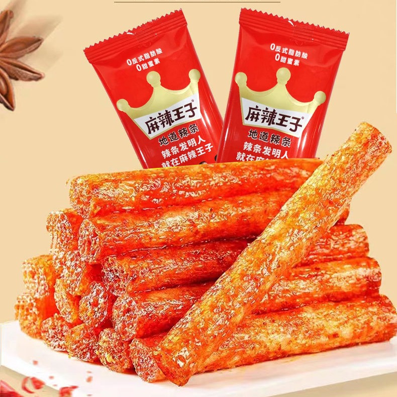 Amazon | 麻辣王子麻辣条面筋 【360g×1箱】劲道辣条 素食手撕