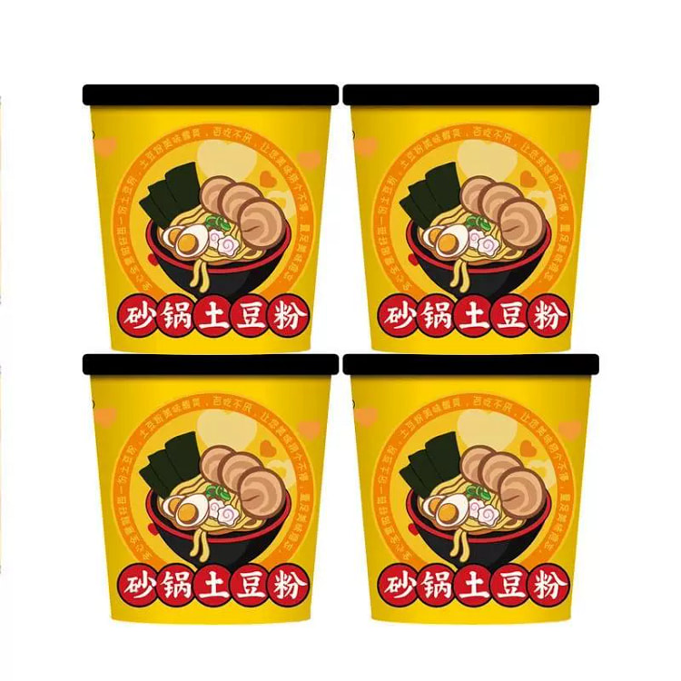 砂锅土豆粉桶装免煮冲泡218g*1桶