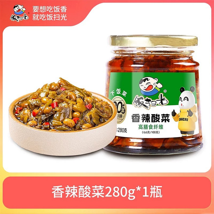 饭扫光即食下饭菜香辣酸菜280g
