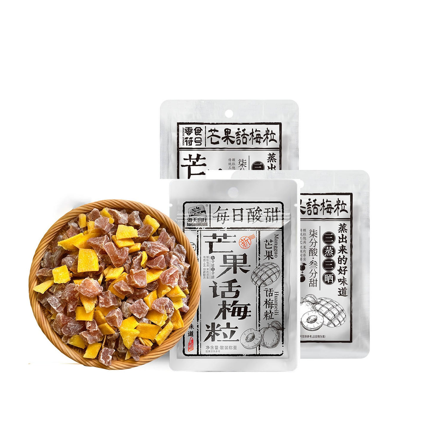 3 Packs of Mango Plum Bites 3 pack