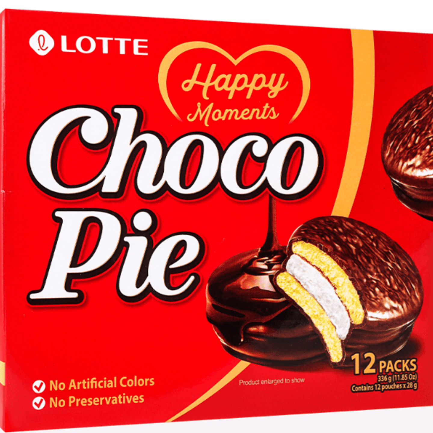 [Direct mail across the United States] LOTTE Chocolate Cream Sandwich Pie 12 pic 336 g