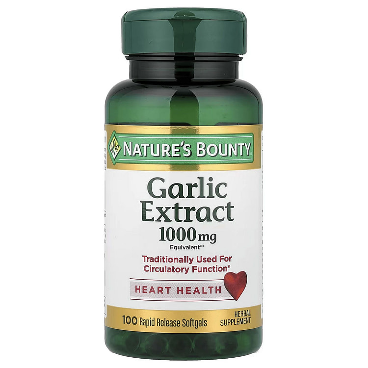 Nature's Bounty Odorless Garlic Extract 1000mg 1 bottle