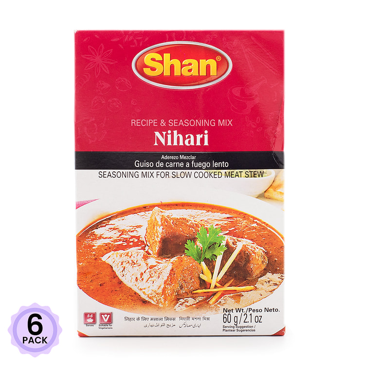 Shan 咖喱调味料(Nihari) 2.1 盎司*6 包