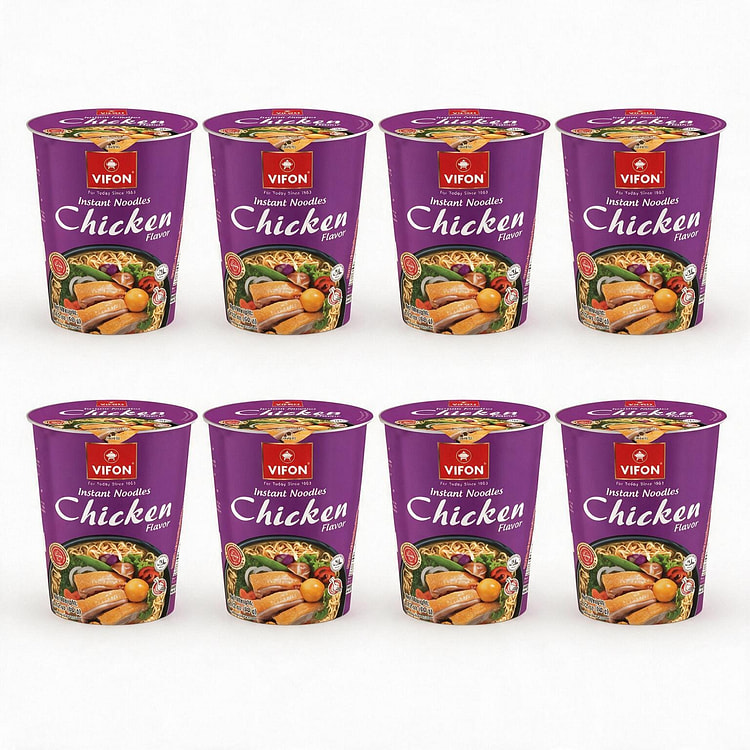 [8-CUP] VIFON Chicken Flavor Noodle Cup 2.12 oz*8 each