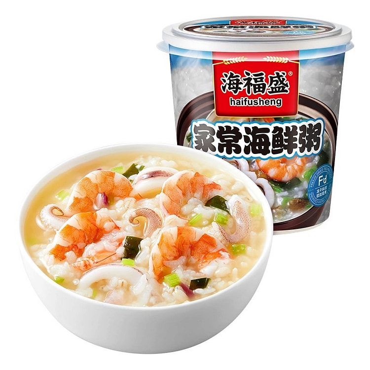 【海福盛】家常海鲜粥 速食粥 方便早饭夜宵营养冻干粥 1杯