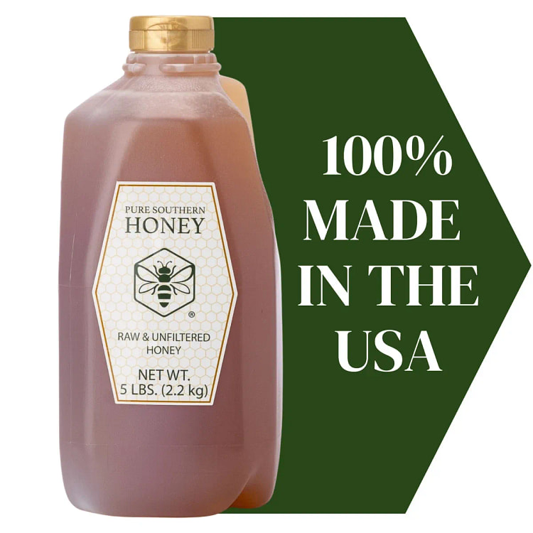5 lbs. of 100% Raw, Unfiltered & Unheated Georgia 1 bottle
