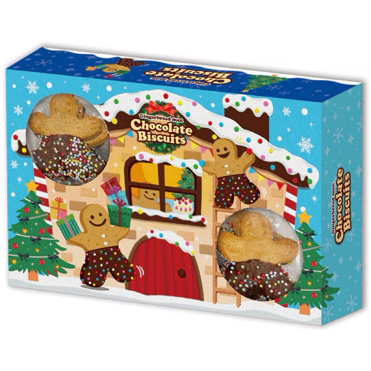 Aim Gingerbread Man Choco Biscuits (Xmas Ltd.) 1 each