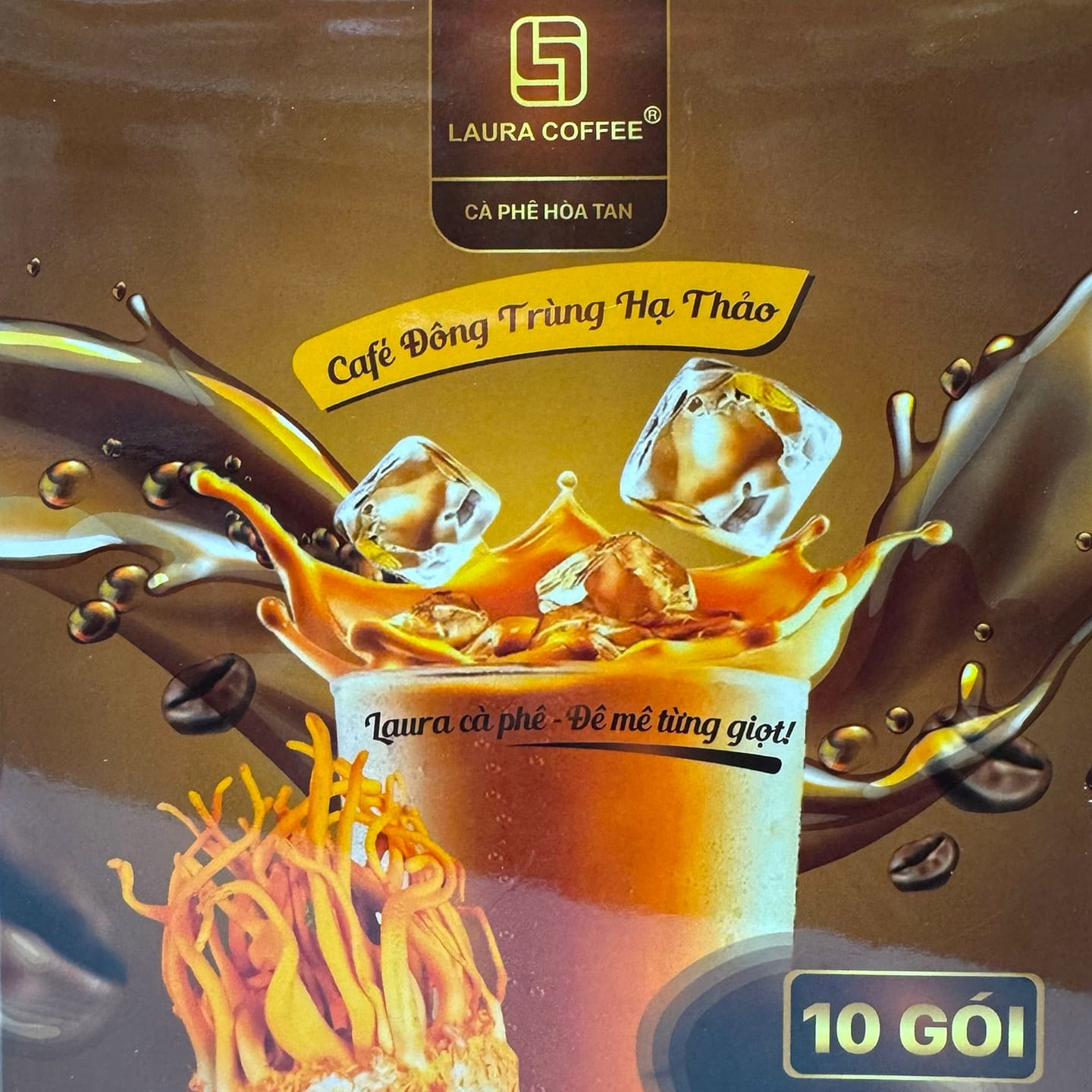 [Laura Coffee] Ca Phe Dong Trung Ha Thao Cordycep 180 g