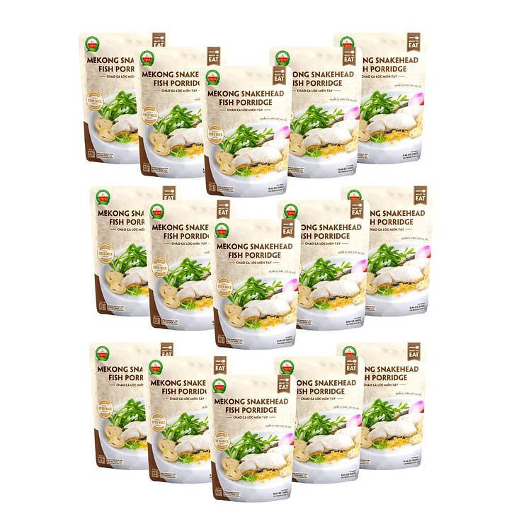 [ Cay Thi 湄公河黑鱼粥 240克x15包 15 个