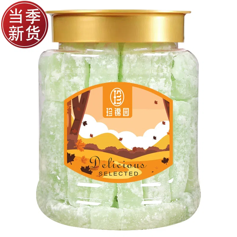 Zhen Jinyuan New Winter Melon Candy Old-fashioned Winter Melon Sugar Brick Strips Moon Cake Filling Candied Fruit Snack Baking Ingredients 500g *1 can 500 g