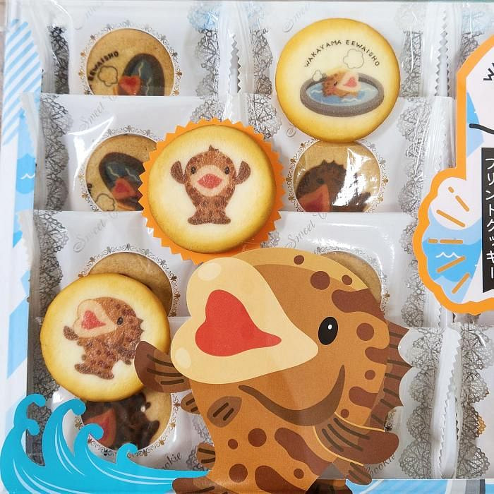 Kihoan Wakayama Eewaisho Printed Cookies 12 pcs 1 box