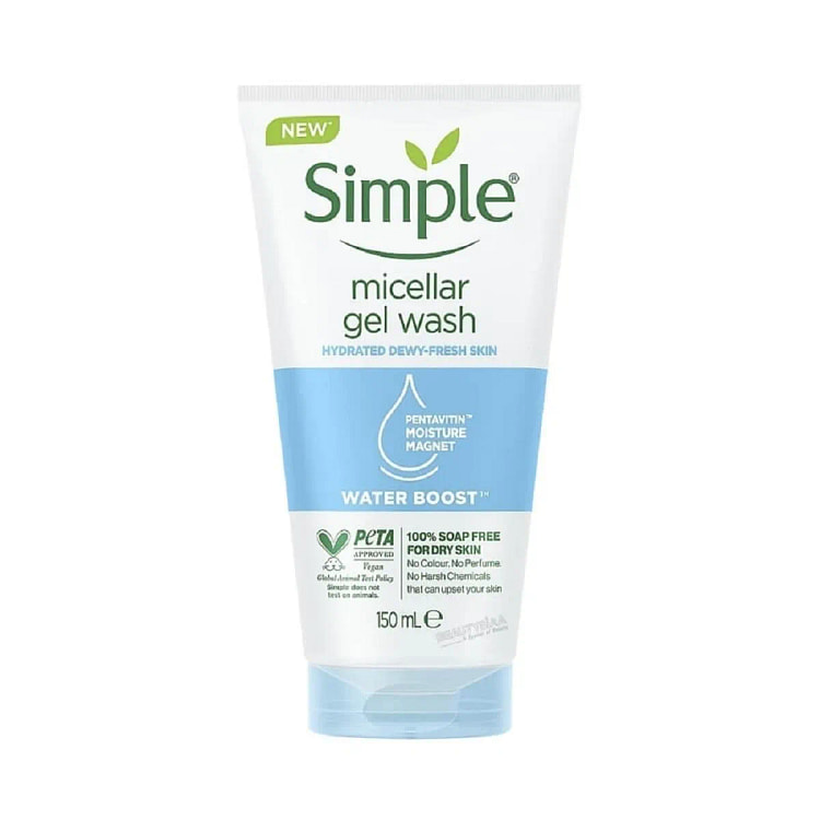 Simple Water Boost Micellar Gel Facial Wash 5 Floz 1 pack