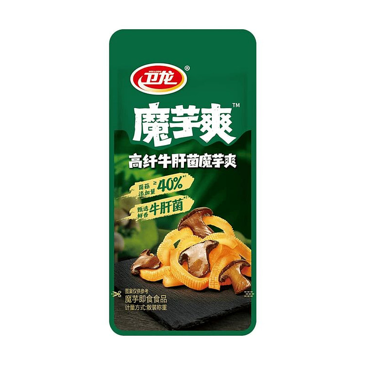 Weilong High-Fiber Porcini Konjac Snack 15g 15 g*10 pack