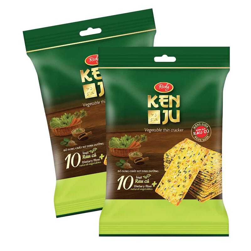 Kenju Vegetable Thin Cracker Bag (Pack Of 2) 192 g